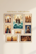 Faith Heroes Wall Art Full Collection – All 7 Biblical Printables